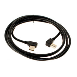 Alternative view of 6ft USB 2.0 Left-Angle A to Left-Angle B High-Speed Device Cable Black
