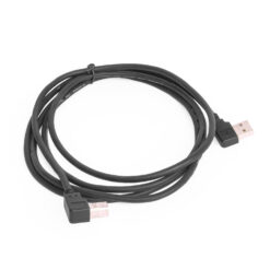 Alternative view of 6ft USB 2.0 Left-Angle A to Left-Angle B High-Speed Device Cable Black