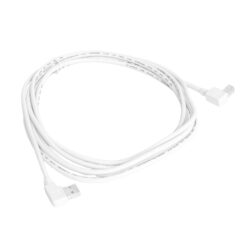 Alternative view of 6ft USB 2.0 Left-Angle A to Left-Angle B High-Speed Device Cable White