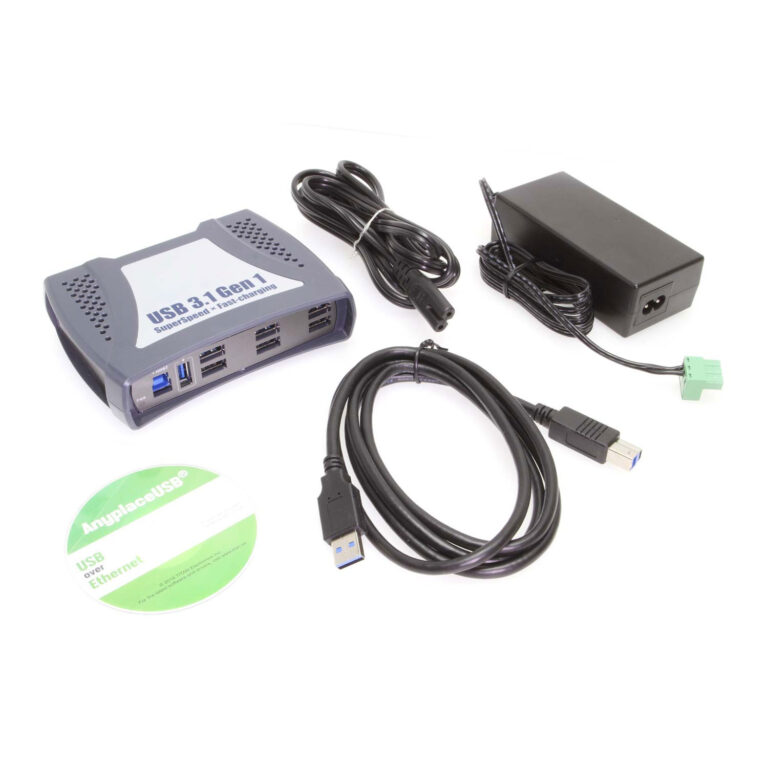 9 Port USB 3.2 Gen 1 Over Ethernet USB Device Server - Coolgear