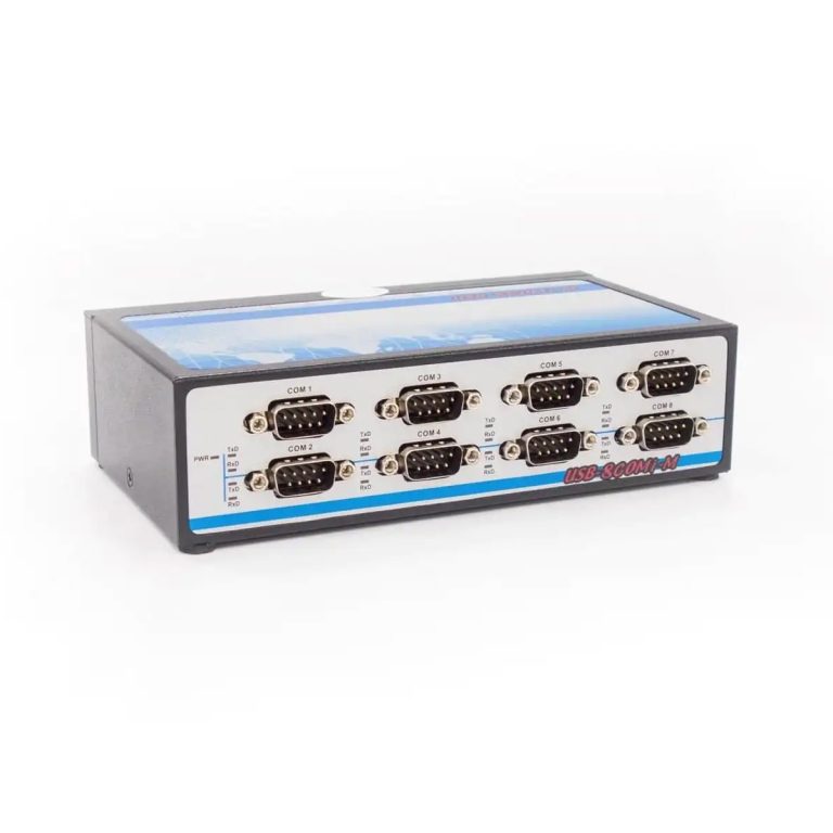8 Port USB to Serial RS-422 / 485  Metal Case Surface Mountable