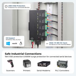 Alternative view of USB 2 to Industrial 4-Port RS232-422-485 Serial TB Adapter