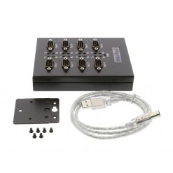 8-Port USB 2.0 to RS-232 DB-9 Industrial Serial Adapter w/ FTDI Chipset & 15kV ESD Surge Protection - Image 5