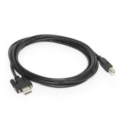 Alternative view of 10ft USB 2.0 Screw-Locking Type-A to B Cable