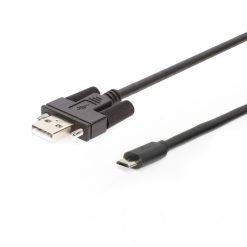 3ft USB 2.0 Screw-Locking Type-A to Micro-B Cable