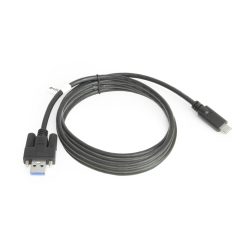 Alternative view of 10ft USB 3.2 Gen 1 Screw-Locking Type-A to C Cable - High-Speed Data Transfer