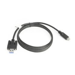 Alternative view of 6ft USB 3.2 Gen 1 Screw-Locking Type-A to C Cable - High-Speed Data Transfer