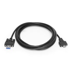 3ft USB 3.2 Gen 1 Screw-Locking Type-A to Dual Screw-Locking Type-C Cable - Image 3