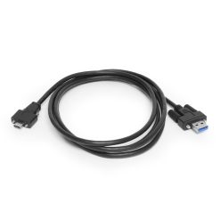 6ft USB 3.2 Gen 1 Screw-Locking Type-A to Dual Screw-Locking Type-C Cable - Image 3