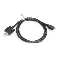 Alternative view of 3ft USB 3.2 Gen 1 Screw-Locking Type-A to Micro-B Cable - High-Speed Data Transfer
