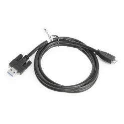 Alternative view of 6ft USB 3.2 Gen 1 Screw-Locking Type-A to Micro-B Cable - High-Speed Data Transfer