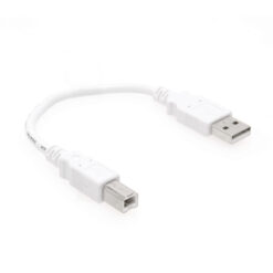 Alternative view of USB Cable A to B 8-inch High-Speed USB 2.0 Device Cable White
