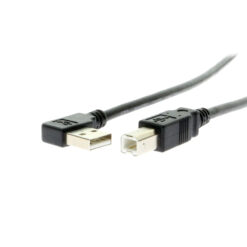 3ft. USB Cable A Left Angle to B High-Speed USB 2.0 Device Cable Black