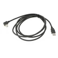 Alternative view of 3ft. USB Cable A to Left Angle B High-Speed USB 2.0 Device Cable Black