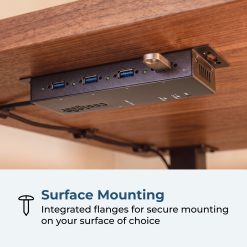 4 Port USB 3.2 Gen 1 Workstation Hub w/ ESD Surge Protection & Port Status LEDs - Image 3