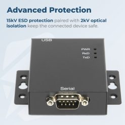 Single Port RS-232 USB to Serial Adapter w/ Optical Isolation & Surge Protection - Image 5