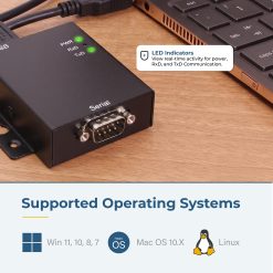 Single Port RS-232 USB to Serial Adapter w/ Optical Isolation & Surge Protection - Image 6