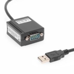 USB RS-232 Adapter Industrial  Isolated – Surge Protected FTDI Chip screw lock mechanism