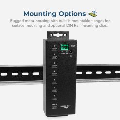 7 Port USB 3.2 Gen 1 Type-C Hub w/ ESD Surge Protection & Screw Locking Ports - Image 3