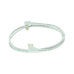 Alternative view of 3ft USB 2.0 Left-Angle A to Left-Angle B High-Speed Device Cable White