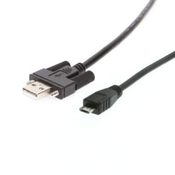 6ft USB 2.0 Screw-Locking Type-A to Micro-B Cable