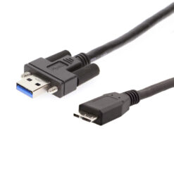 6ft USB 3.2 Gen 1 Screw-Locking Type-A to Micro-B Cable - High-Speed Data Transfer
