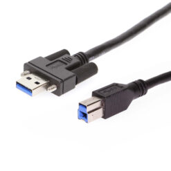 10ft USB 3.2 Gen 1 Screw-Locking Type-A to B Cable - High-Speed Data Transfer