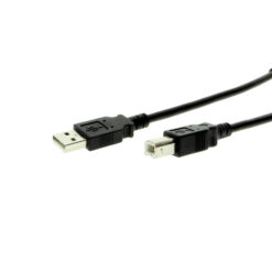 USB Cable A to B 8-inch High-Speed USB 2.0 Device Cable Black