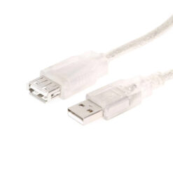 2ft. Clear USB 2.0 Hi-Speed A to A High Performance Extension Cable